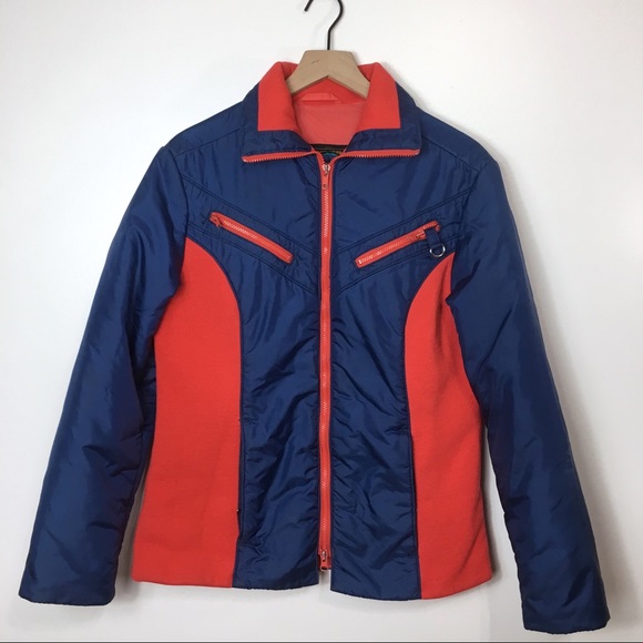 Retro Experts Club Blue And Red Jacket - Picture 2 of 8